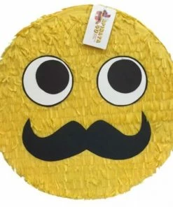 APINATA4U Emoticon Pinata 16" Emoticon Party Decoration Mustache Emoticon 5 APINATA4U Emoticon Pinata 16