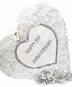 APINATA4U 1st Anniversary Heart Pinata First Anniversary Party Favors 6 APINATA4U 1st Anniversary Heart Pinata First Anniversary Party Favors
