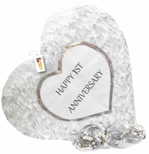 APINATA4U 1st Anniversary Heart Pinata First Anniversary Party Favors 4 APINATA4U 1st Anniversary Heart Pinata First Anniversary Party Favors