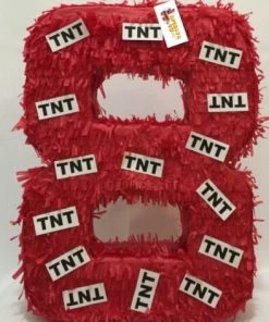 Childrens APINATA4U Large Number Eight Pinata TNT Theme