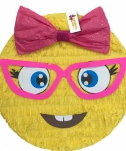 APINATA4U Emoticon Pinata 16" Emoticon Party Favors, Girly Nerd Emoticon Childrens 5 APINATA4U Emoticon Pinata 16