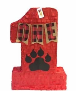 APINATA4U Number One Pinata For Lumberjack Theme Party Lumberjack Party Favor