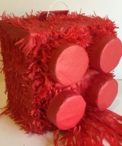 "Handmade" Bluiding Block Pinata Red Color For Building Block Themed Birthday Party Childrens -APINATA4U Store 12 b8d85da5 9404 4fe9 b0aa 2de166e5f240 1080x1080