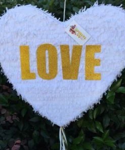 APINATA4U White Heart Pinata LOVE Wedding Decoration