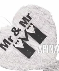 "Handmade" APINATA4U Mr & Mr Heart Wedding Heart Pinata LGBT Party Supplies