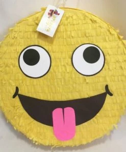 APINATA4U Childrens Silly Emoji Style Pinata 16" Emoticon Pinata Emoticon Smiley Pinata