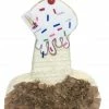 APINATA4U Pecker Ice Cream Pinata 24" Tall White And Brown Color Bachelor Bachelorette Party Favors Gag Gifts