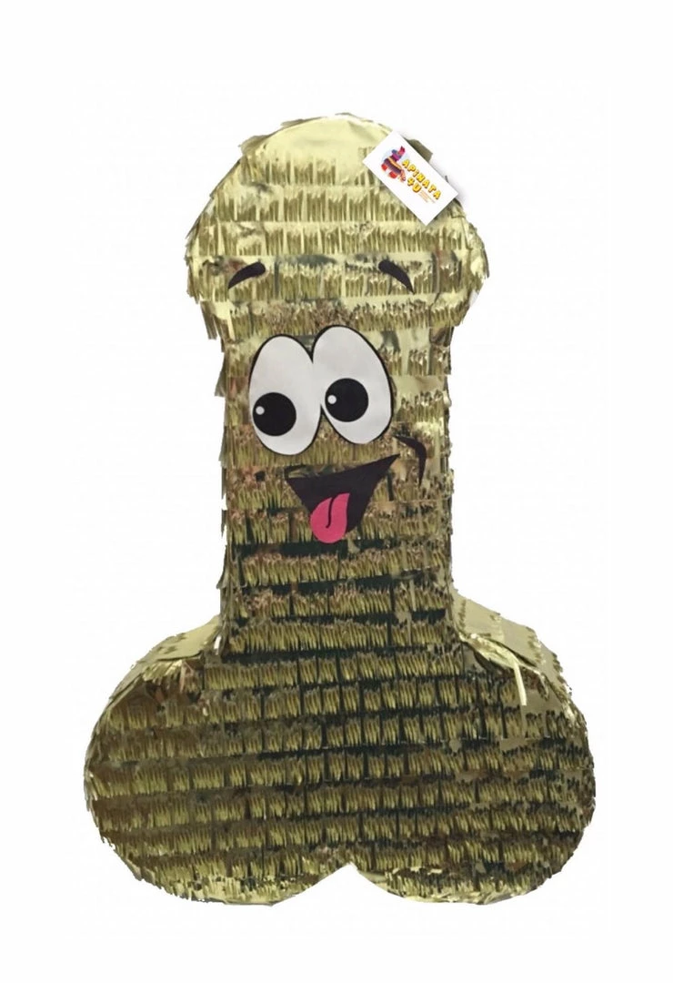 APINATA4U Pecker Pinata 24" Tall Gold Color Friendly Bachelor Bachelorette Party Favors Gag Gifts 3 APINATA4U Pecker Pinata 24" Tall Gold Color Friendly Bachelor Bachelorette Party Favors Gag Gifts