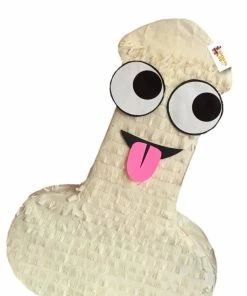 APINATA4U Adult Pinatas Pecker Pinata 24" Tall White Color Bachelor Bachelorette Party Favors Gag Gifts