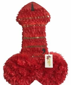 APINATA4U Pecker Pinata 24" Tall Red Color Bachelor Bachelorette Party Favors Gag Gifts