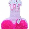 APINATA4U Adult Pinatas Pecker Pinata 24" Tall White And Pink Color, Cherry On The Top Bachelor Bachelorette Party Favors Gag Gifts