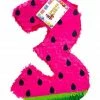 APINATA4U Childrens Large Number Three Pinata Watermelon Theme