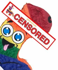 APINATA4U Pecker Pinata 24" Tall Multicolored Bachelor Bachelorette Party Favors Gag Gifts Penis Shaped Adult Pinatas