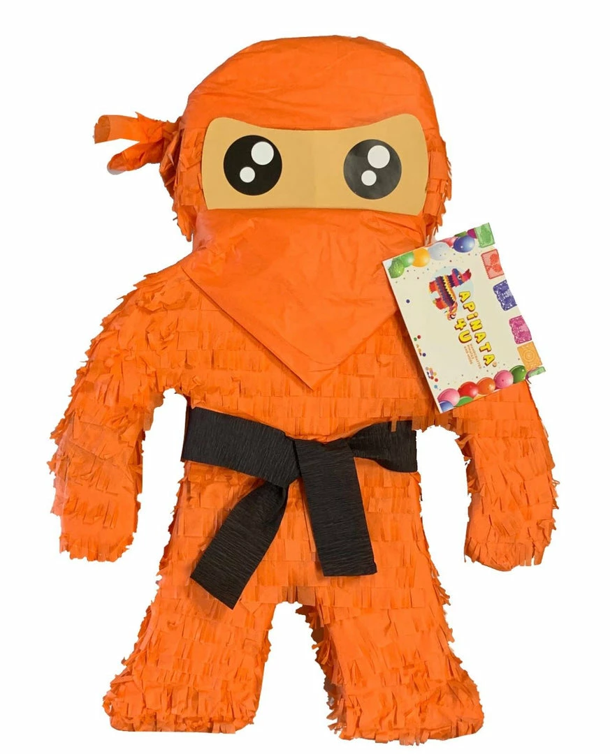 APINATA4U Ninja Pinata Orange Color 3 APINATA4U Ninja Pinata Orange Color