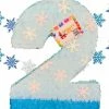 APINATA4U Winter Number Two Pinata With Snowflakes Winter Themed Birthday Childrens