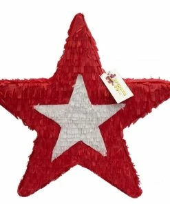 Childrens APINATA4U Red & White Star Pinata American Theme Party Doll Theme Party Decoration