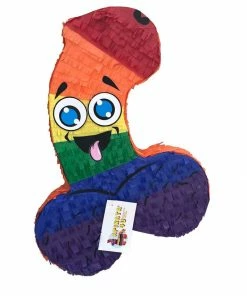 APINATA4U Pecker Pinata 24" Tall Multicolored Bachelor Bachelorette Party Favors Gag Gifts Penis Shaped Adult Pinatas