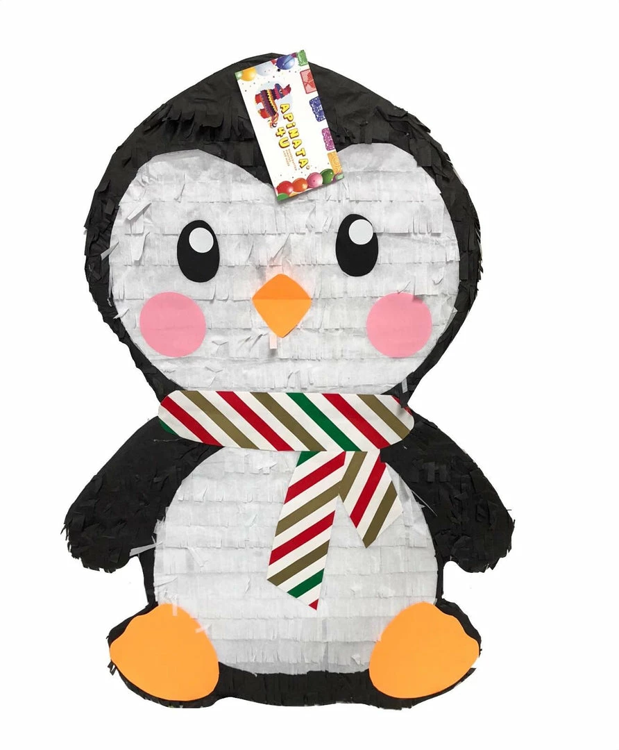 APINATA4U Baby Penguin Pinata With Scarf 24" Christmas Theme Childrens 3 APINATA4U Baby Penguin Pinata With Scarf 24" Christmas Theme Childrens