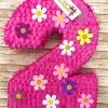 APINATA4U Large Number Two Pinata Flowers Theme Childrens