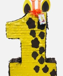 APINATA4U Childrens Large Giraffe Theme Number One Piñata