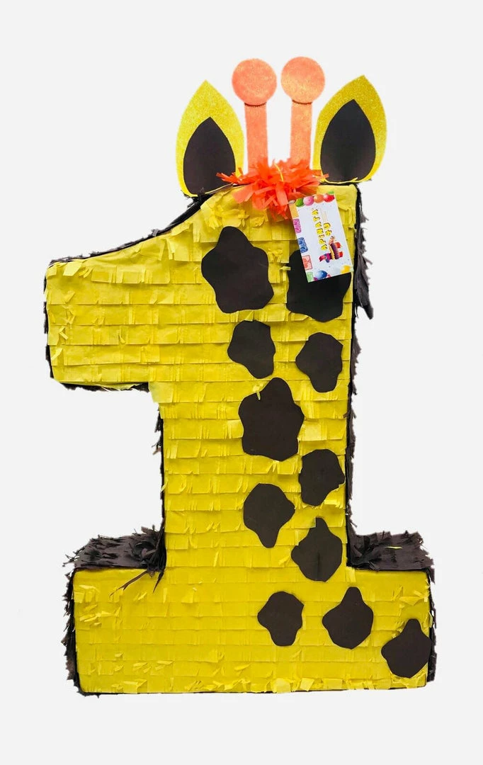 APINATA4U Childrens Large Giraffe Theme Number One Piñata 3 APINATA4U Childrens Large Giraffe Theme Number One Piñata