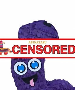 APINATA4U Pecker Pinata 24" Tall Purple Blue Eyes Color Bachelor Bachelorette Party Favors Gag Gifts Penis Shaped