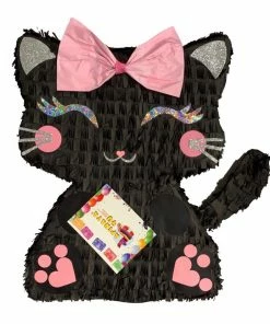 APINATA4U Kitty Cat Pinata Black Color Purrfect Birthday Party Theme