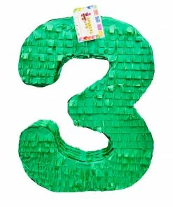 APINATA4U Large Number Three Green Color Children Party Childrens