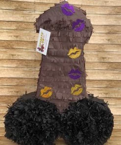 APINATA4U Pecker Pinata 24" Tall Bachelorette Pinata Kisses Adult Gag Gifts Adult Pinatas
