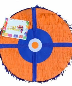 APINATA4U LLC Childrens Bullseye Pinata Orange And Blue Color
