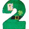 APINATA4U St. Patrick’s Day Second Birthday Number Two Pinata Clover Shamrock Lucky Theme On Sale