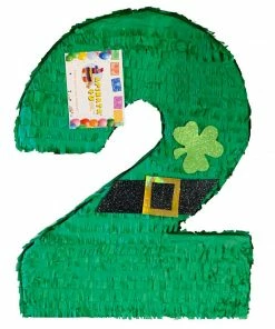 APINATA4U St. Patrick’s Day Second Birthday Number Two Pinata Clover Shamrock Lucky Theme On Sale