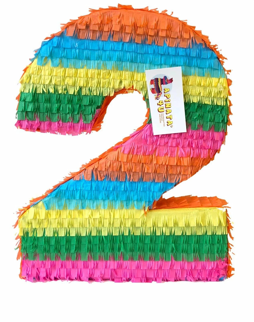 APINATA4U Large Number Two Pinata Fiesta Colors Childrens 3 APINATA4U Large Number Two Pinata Fiesta Colors Childrens