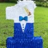 APINATA4U Large Number One Pinata Tuxedo Theme Childrens