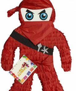 APINATA4U Childrens Ninja Pinata Ninja Theme Red Color Party Favor