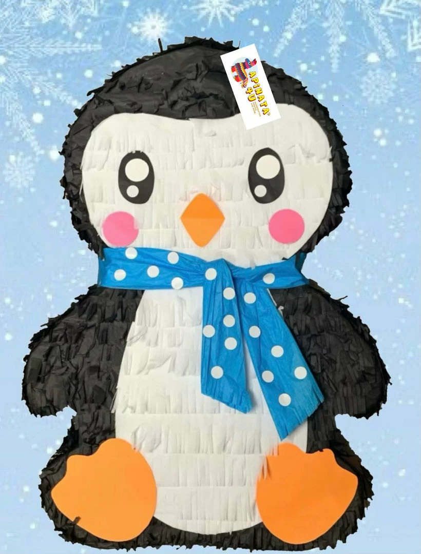 APINATA4U Baby Penguin Pinata With Scarf Christmas Theme Party Xmas Holiday Decoration 3 APINATA4U Baby Penguin Pinata With Scarf Christmas Theme Party Xmas Holiday Decoration