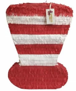 APINATA4U Large Red & White Hat Pinata