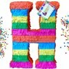 APINATA4U Large Letter Pinata 24" Tall Multicolored Fiesta Theme Party Cinco De Mayo Childrens