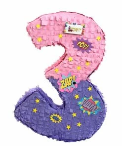 APINATA4U Number Three Pinata Super Hero Theme