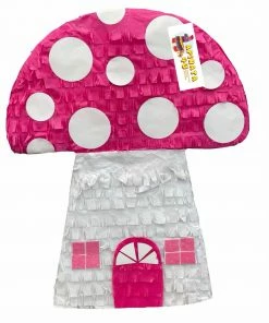APINATA4U Mushroom Pinata Hot Pink Mushroom Theme Party Supplies Childrens