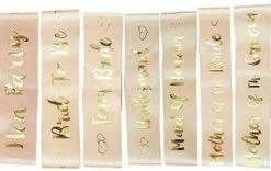 APINATA4U Bride To Be Belt Hen Night Girl Wedding Decoration With Gold Foil Adult Pinatas