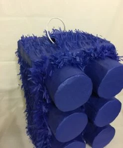 APINATA4U Large Blue Brick Pinata, Building Block Pinata, Building Block Party Supplies Childrens
