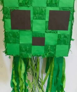 APINATA4U Creepy Cube Pull Strings Pinata Video Game Party Favor Childrens