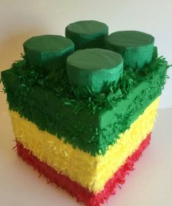 Childrens APINATA4U Building Block Pinata Green Top 9 Childrens APINATA4U Building Block Pinata Green Top