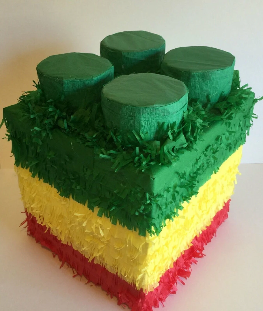 Childrens APINATA4U Building Block Pinata Green Top 4 Childrens APINATA4U Building Block Pinata Green Top