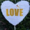 APINATA4U White Heart Pinata LOVE Wedding Decoration