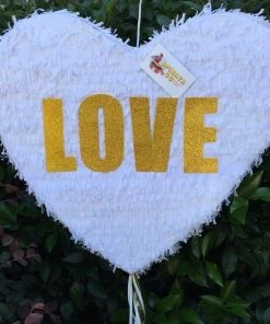 APINATA4U White Heart Pinata LOVE Wedding Decoration