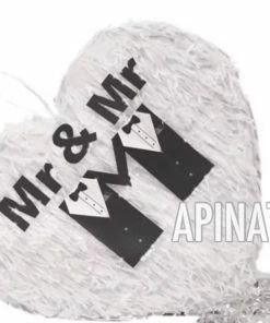 "Handmade" APINATA4U Mr & Mr Heart Wedding Heart Pinata LGBT Party Supplies