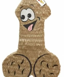 APINATA4U Adult Pinatas Ready To Ship Pecker Pinata 24" Tall Tan Color Bachelor Bachelorette Party Favors Gag Gifts Penis Shaped