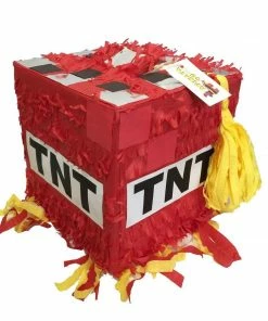 Childrens APINATA4U Pixelated TNT Pinata Red Color